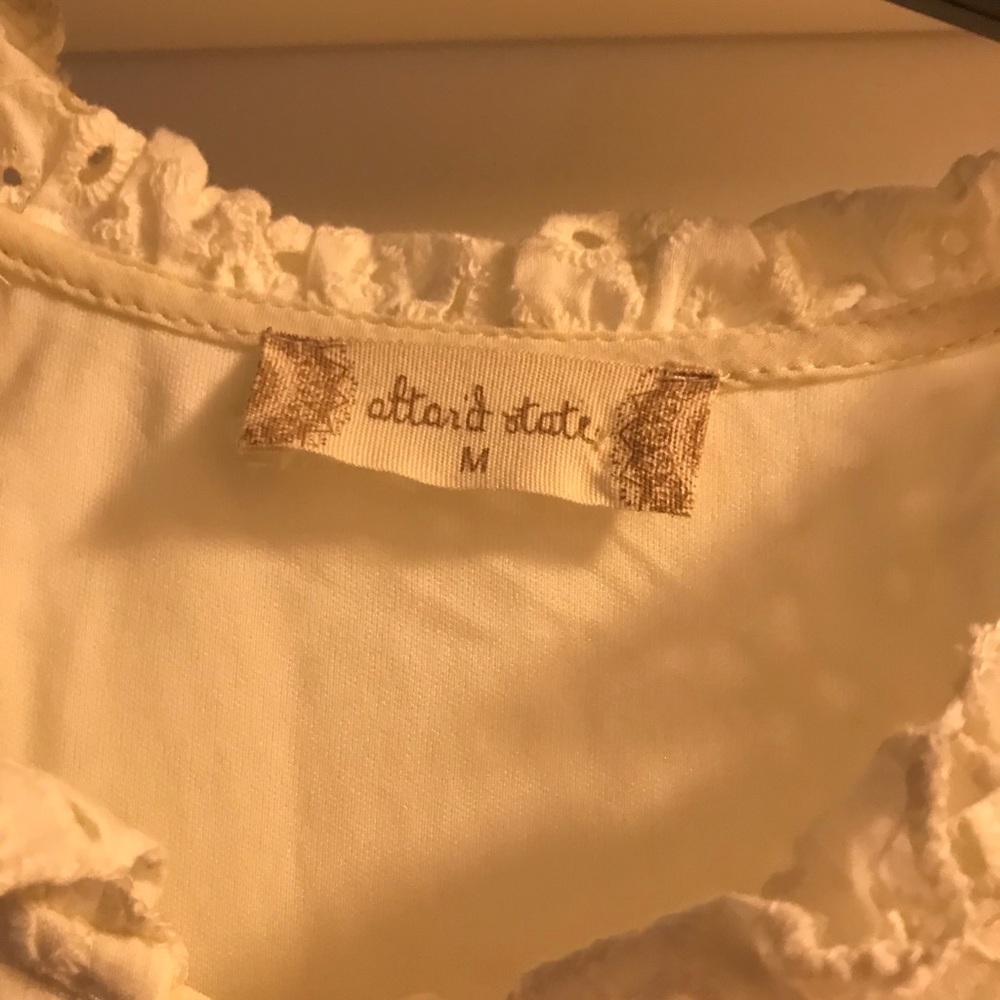 Altard State Cream Ruffle Blouse - Picture 2 of 3